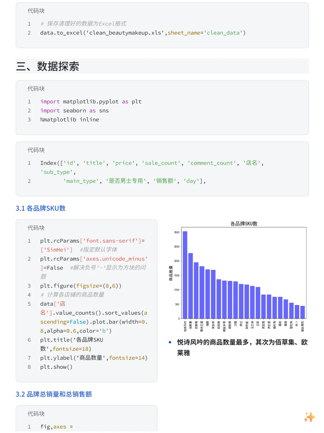 基于Python的618天猫美妆销售数据分析
