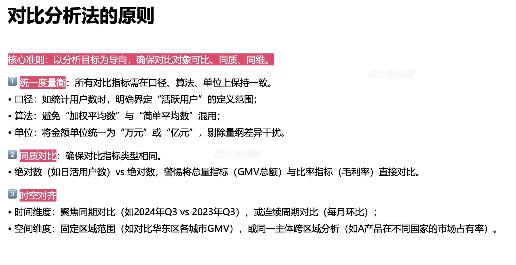 数据分析方法——对比分析法