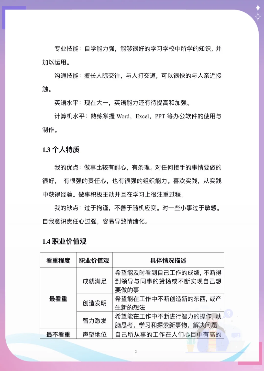 职业规划书成长赛道,不会写?直接抄!?✨