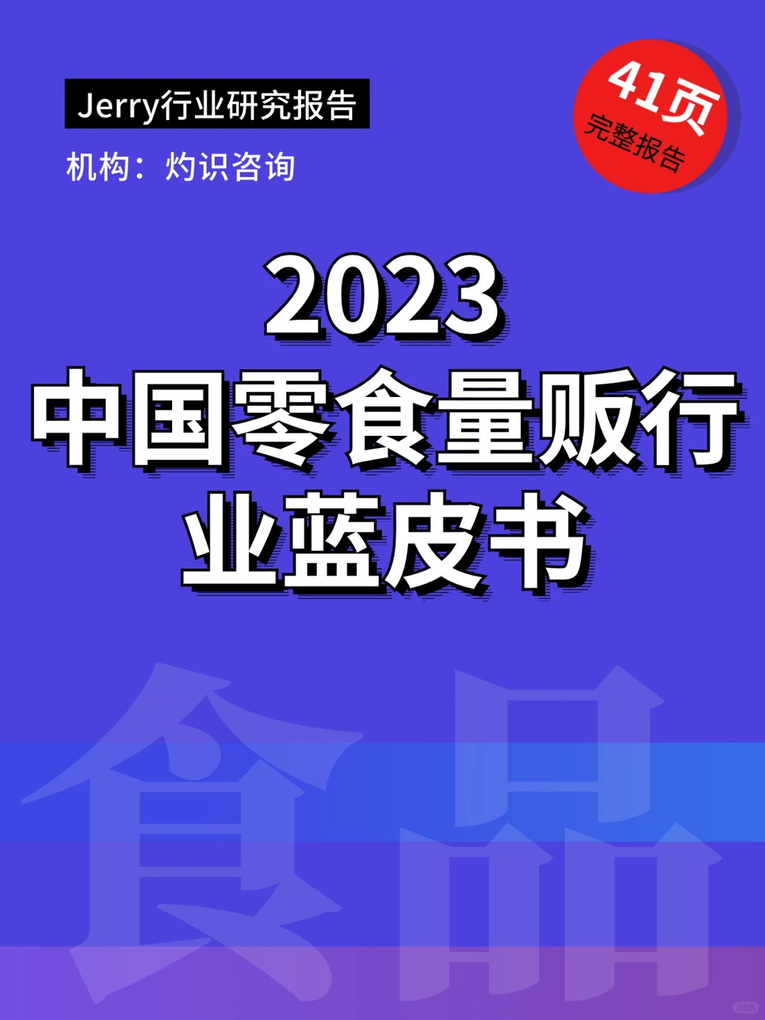 中国零食量贩行业蓝皮书 行业研究报告
