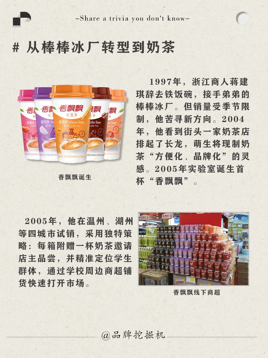 每天一个品牌故事：香飘飘背后故事