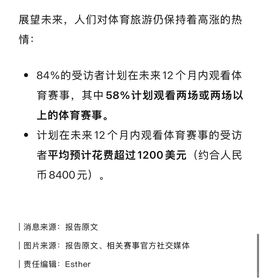 体育旅行崛起！占全球旅游市场10%
