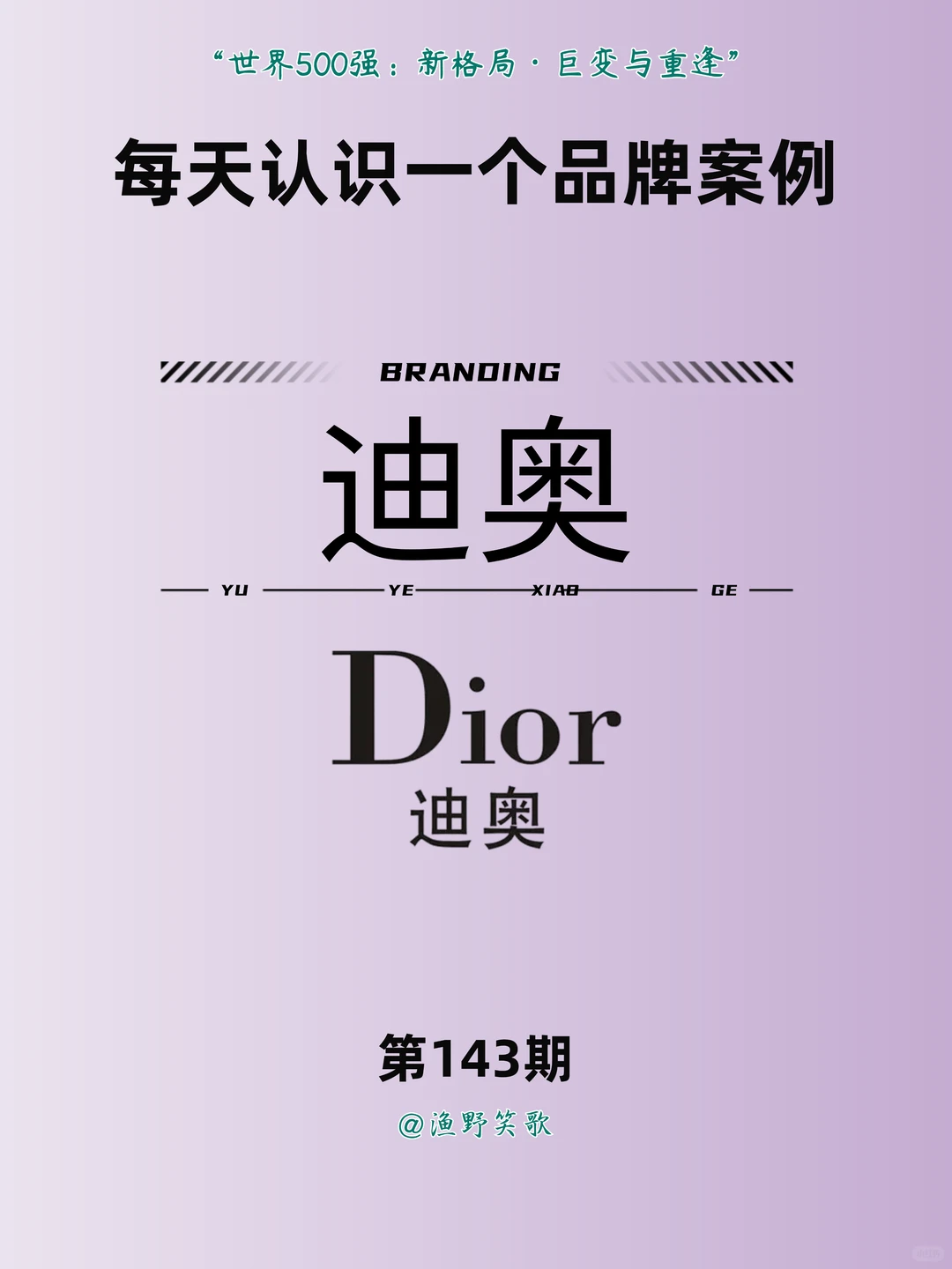 每天认识一个品牌案例,No.143:迪奥?