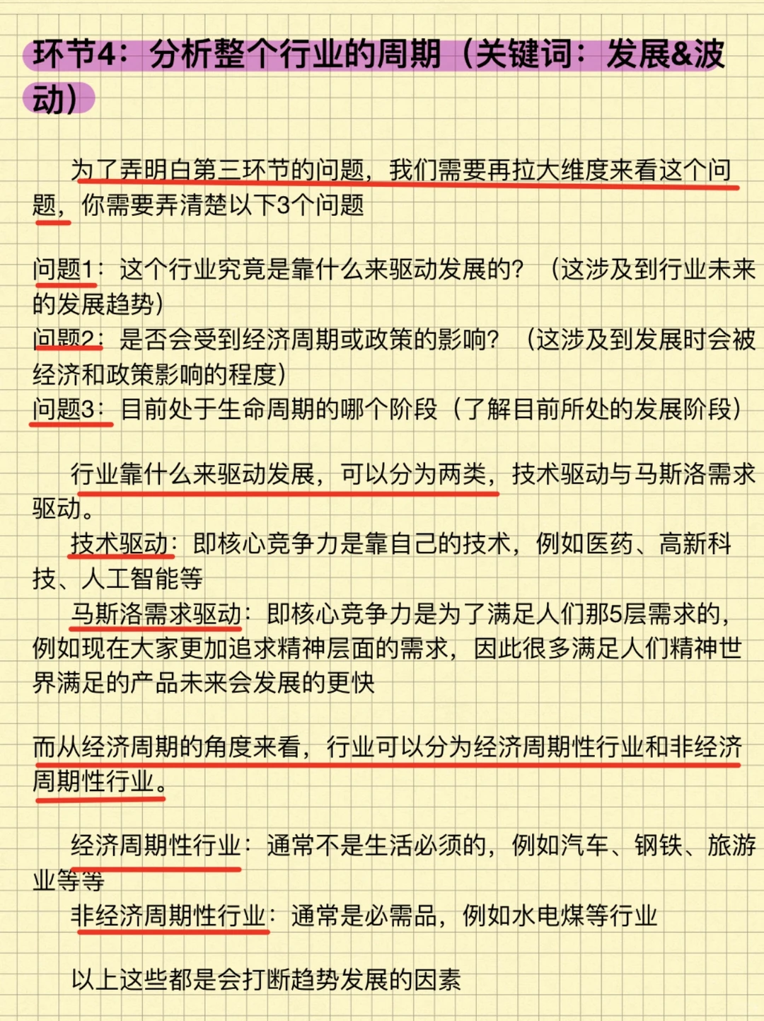快速分析❗️陌生行业|最全逻辑
