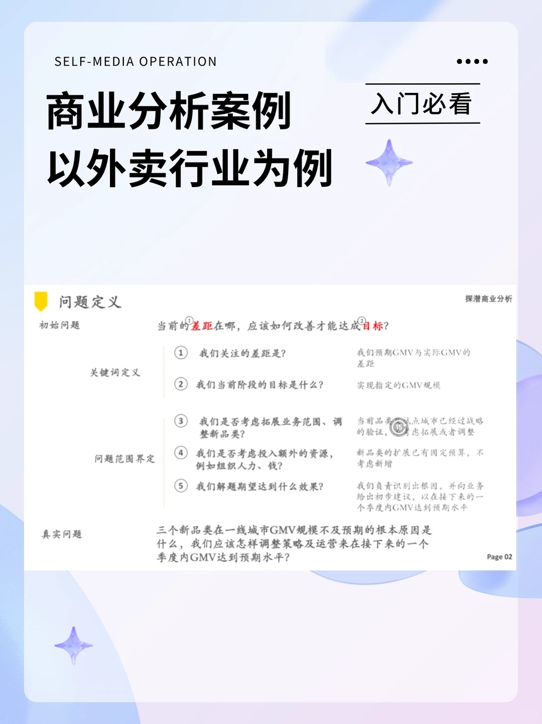 一篇笔记,感受商业案例分析思路(2)