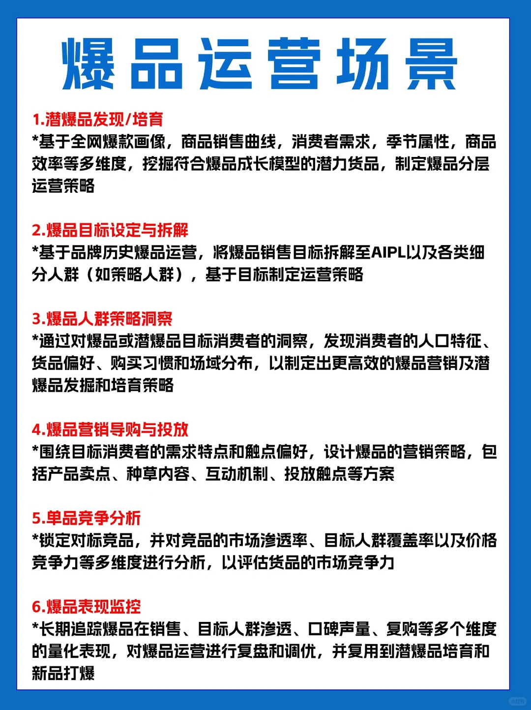 商品的全生命周期运营