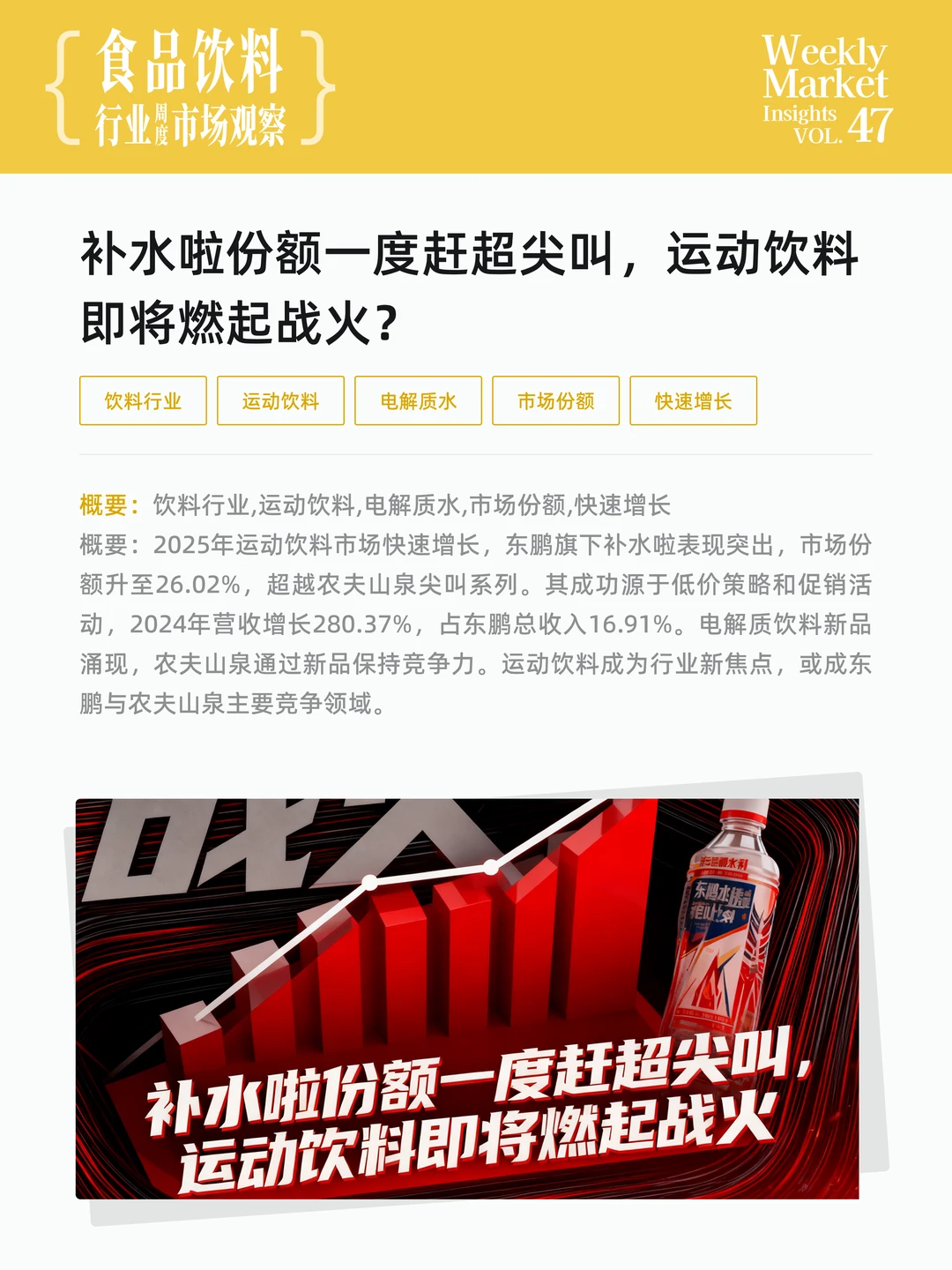 食品饮料行业周度市场观察-2025年第47周