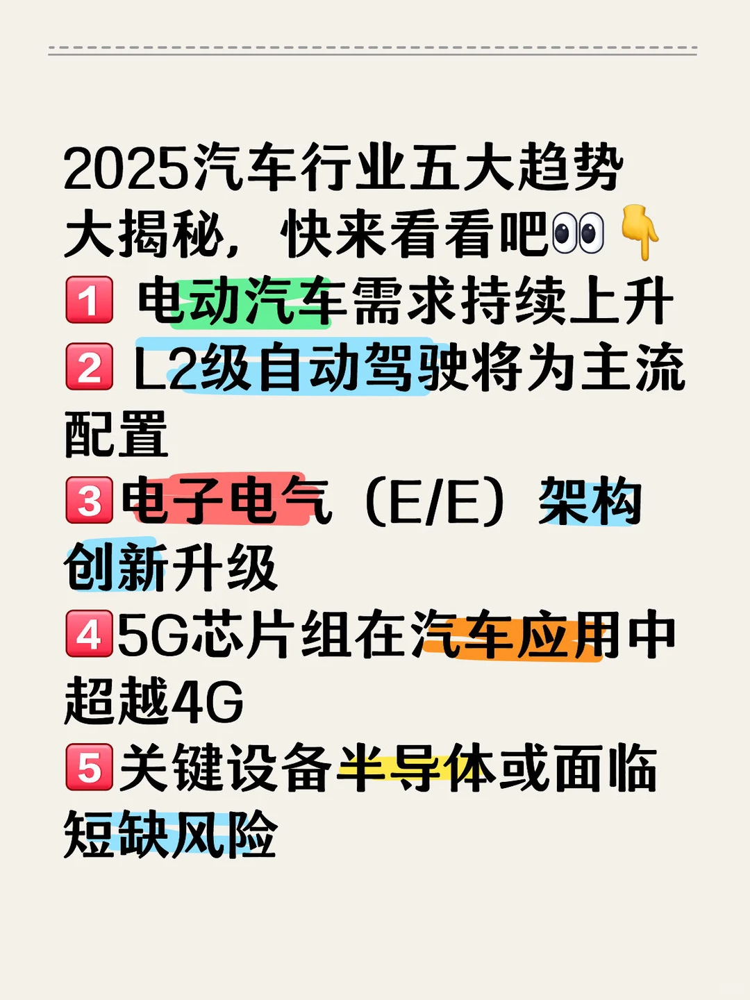 2025汽车行业五大趋势大揭秘