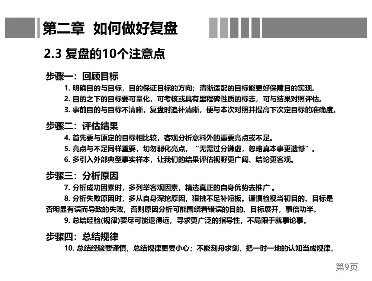 曝光！总经理复盘方法论！简直太牛了！