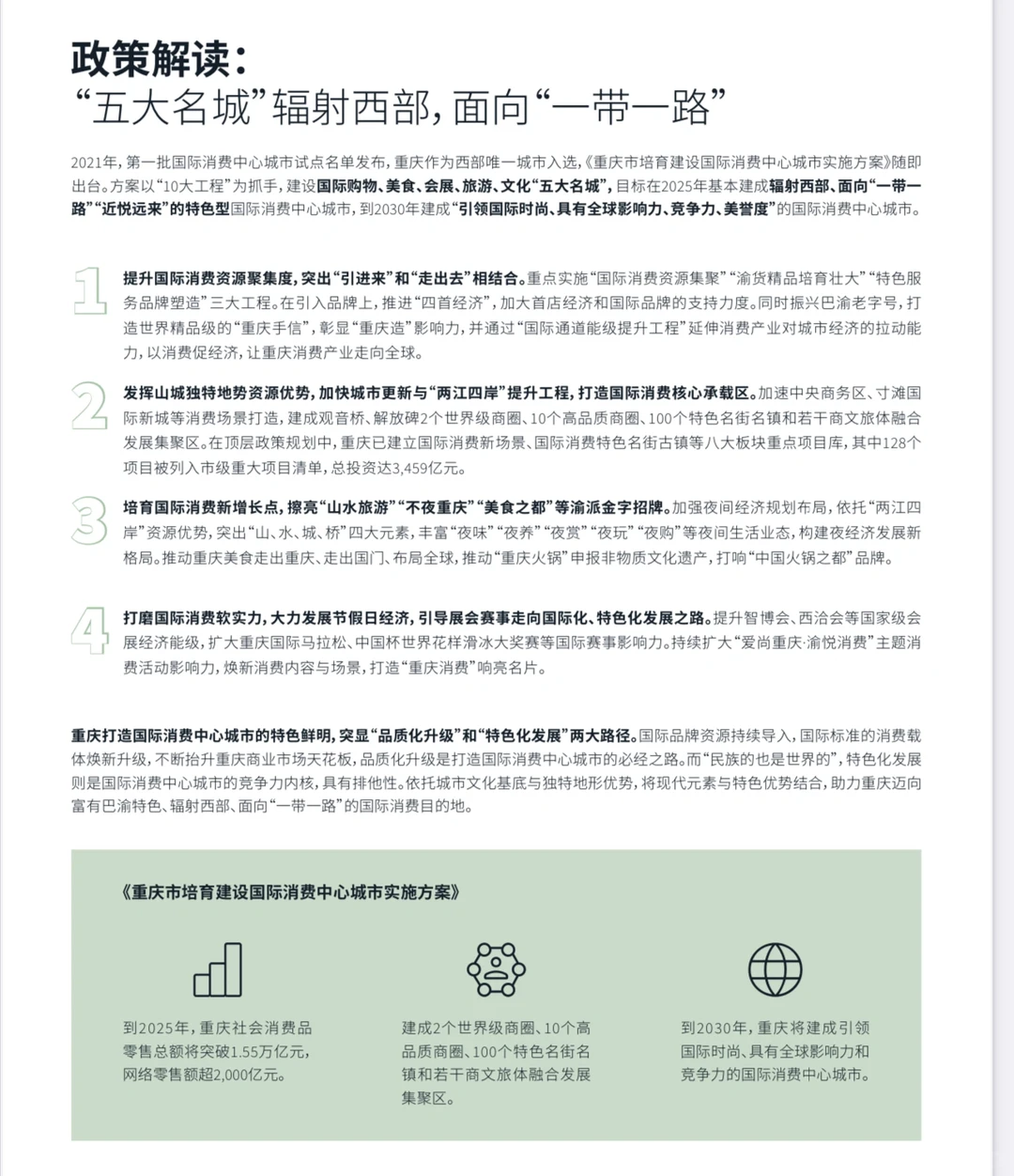 国际城市消费中心建设报告｜重庆篇