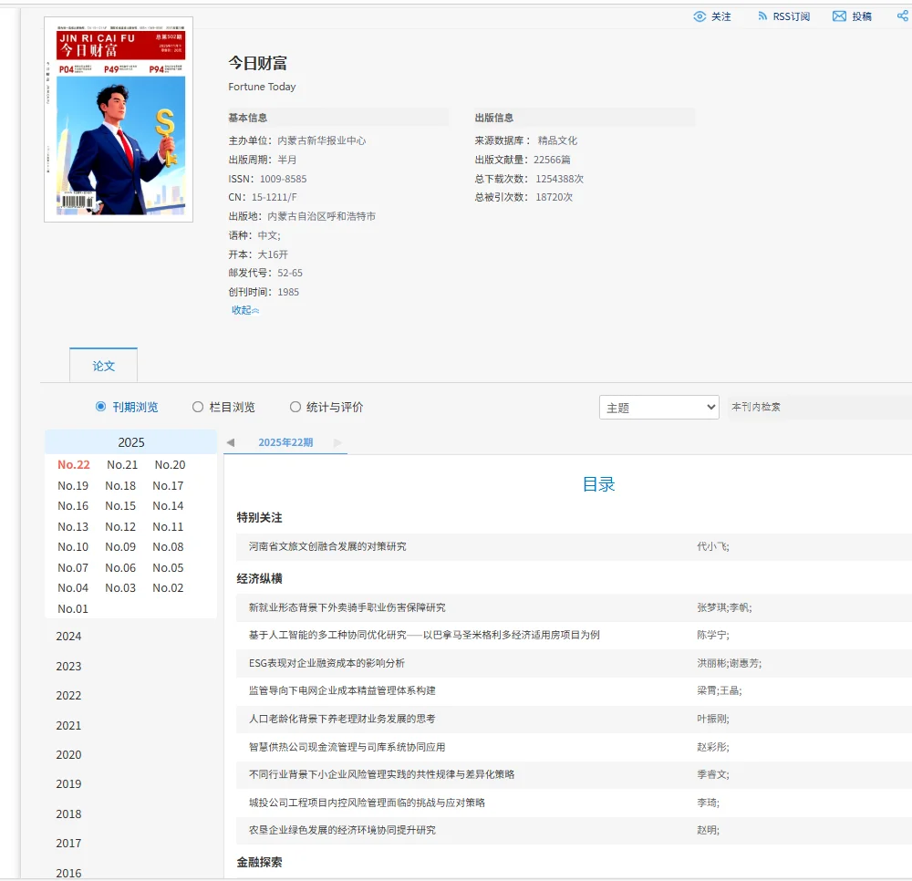 经济专刊大汇总（一）：