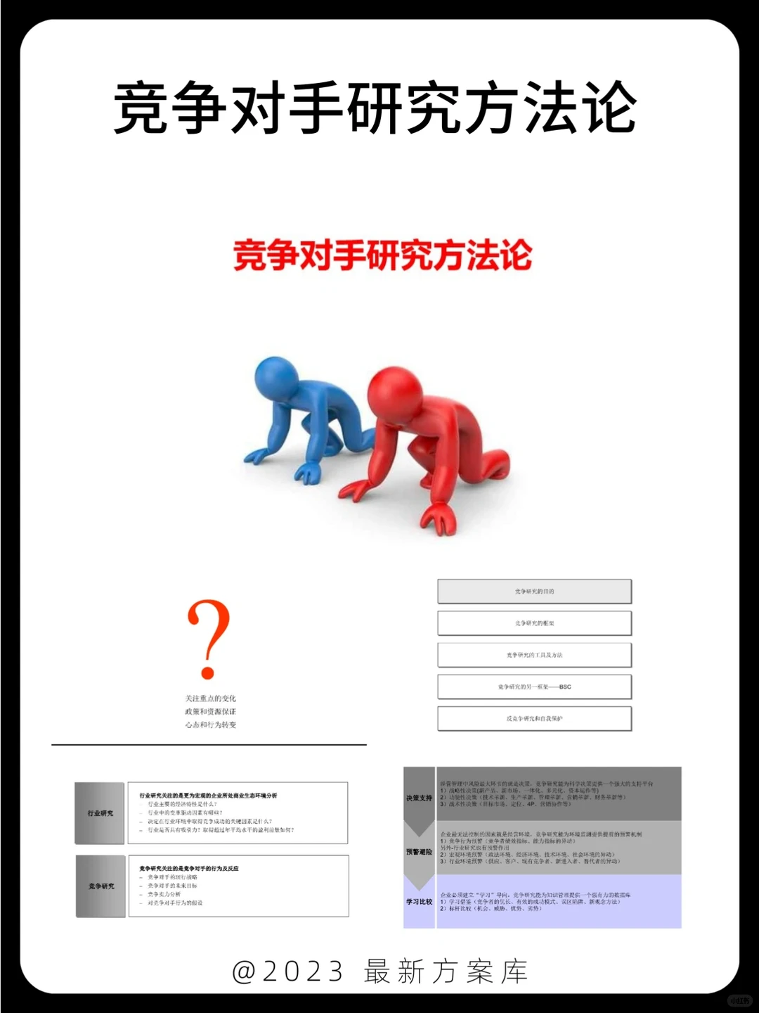 竞争对手研究方法论|干货