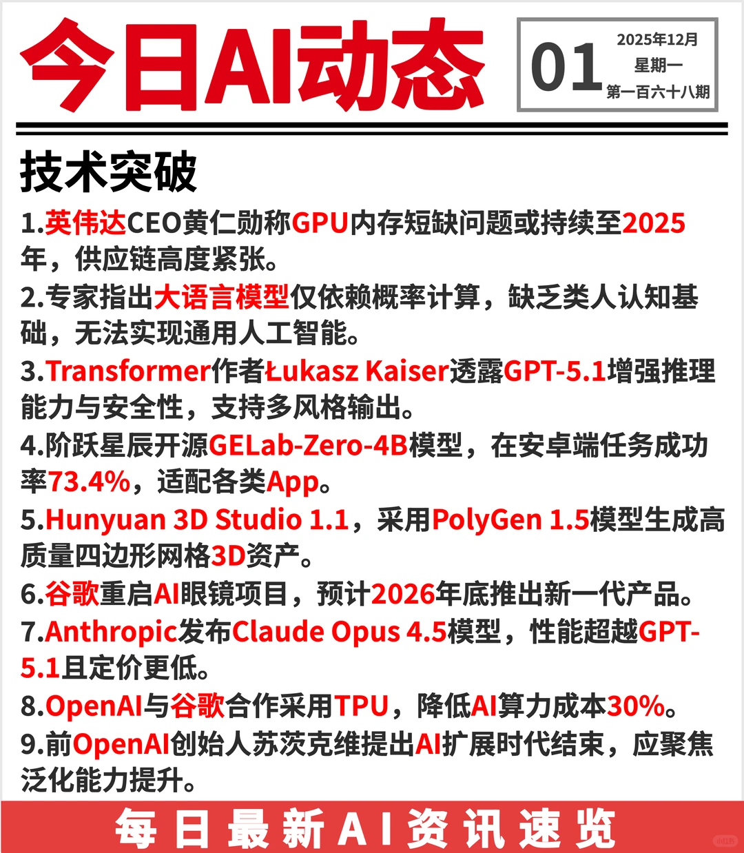 20251201 AI前沿资讯?