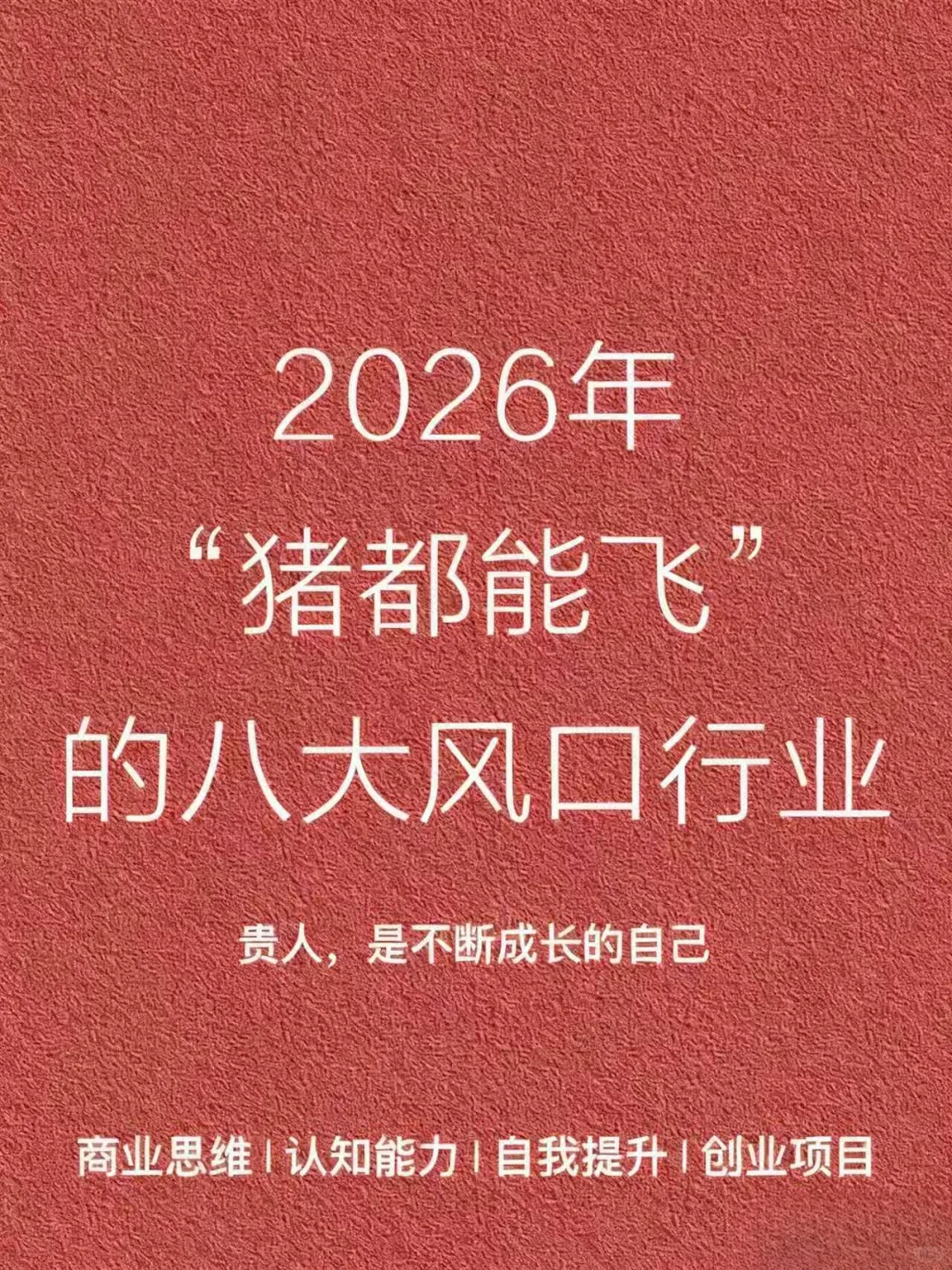 2026“猪都能飞”的八大风口