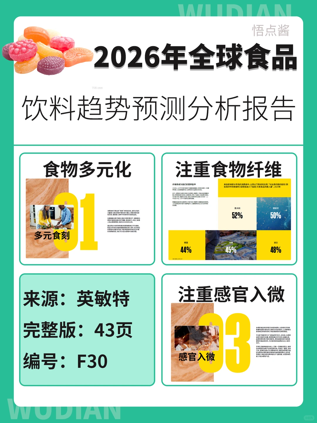 2026全球食品及饮料趋势预测分析报告