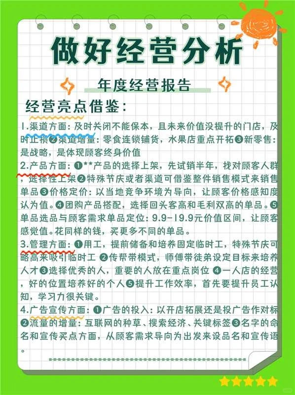 职场‖年度经营分析报告—年度报表\日记