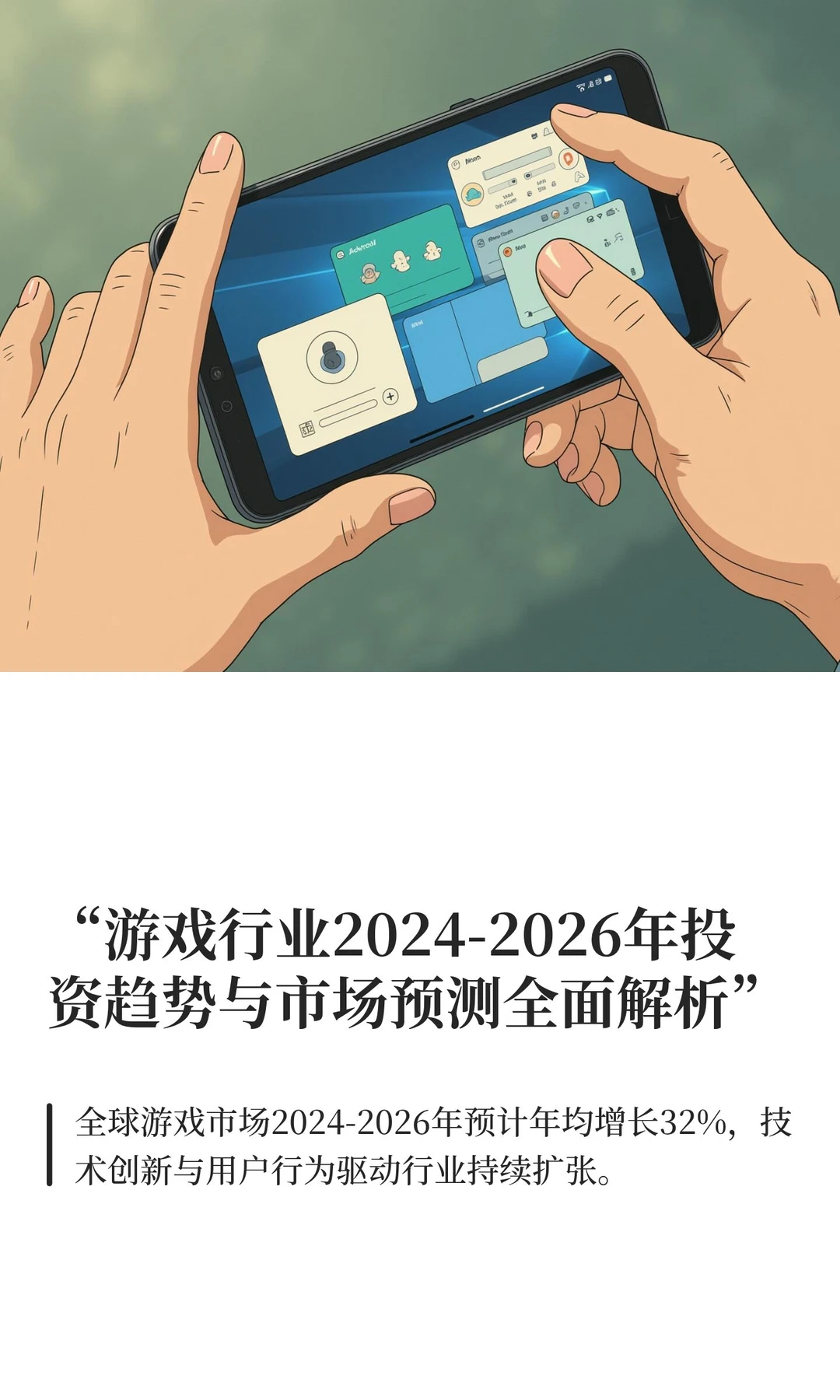 “游戏行业2024-2026年投资趋势与市场预测