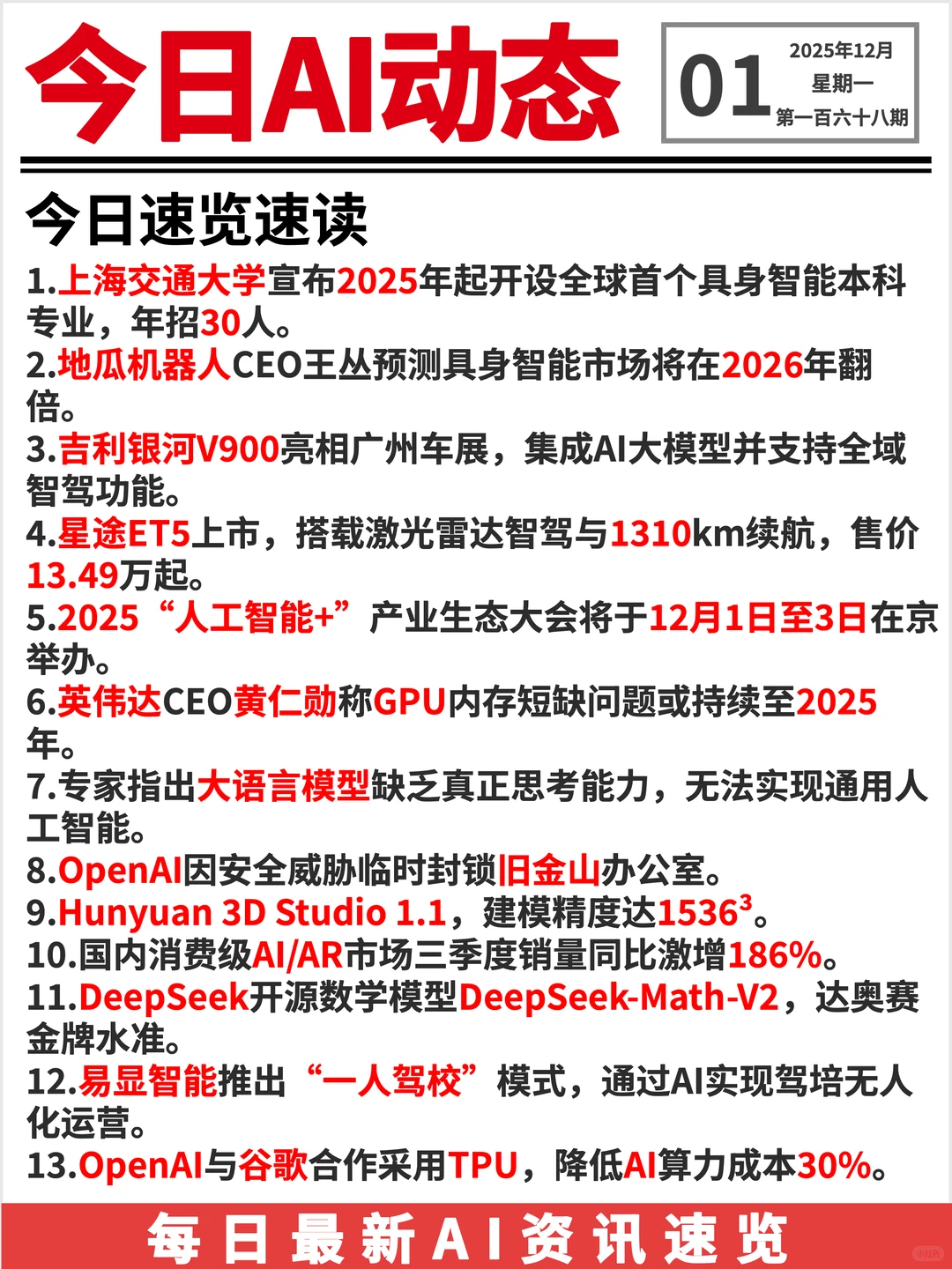 20251201 AI前沿资讯?