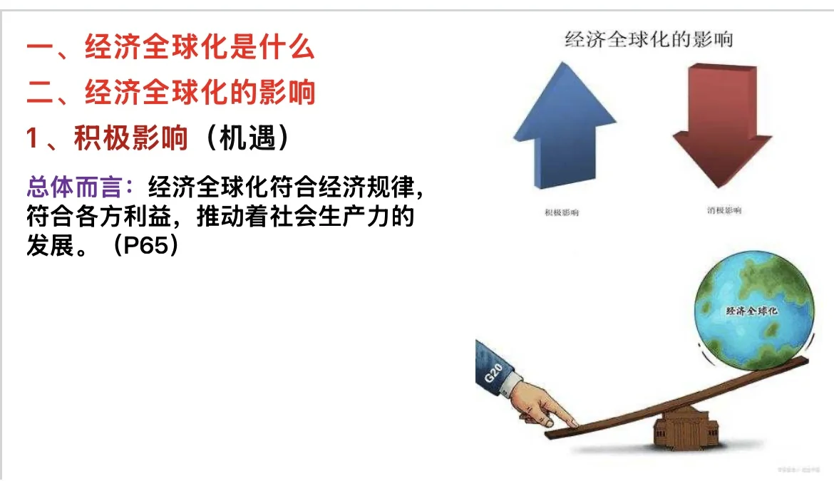 6.2日益开放的世界经济(高中政治选必一)