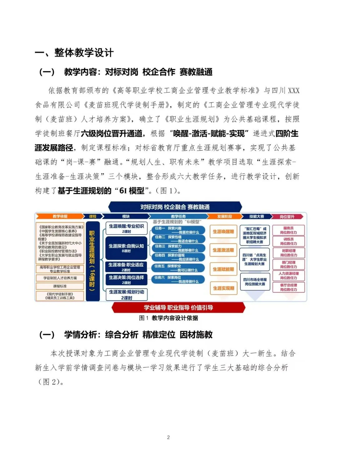 第三届大学生职业规划大赛教师赛道获奖范文