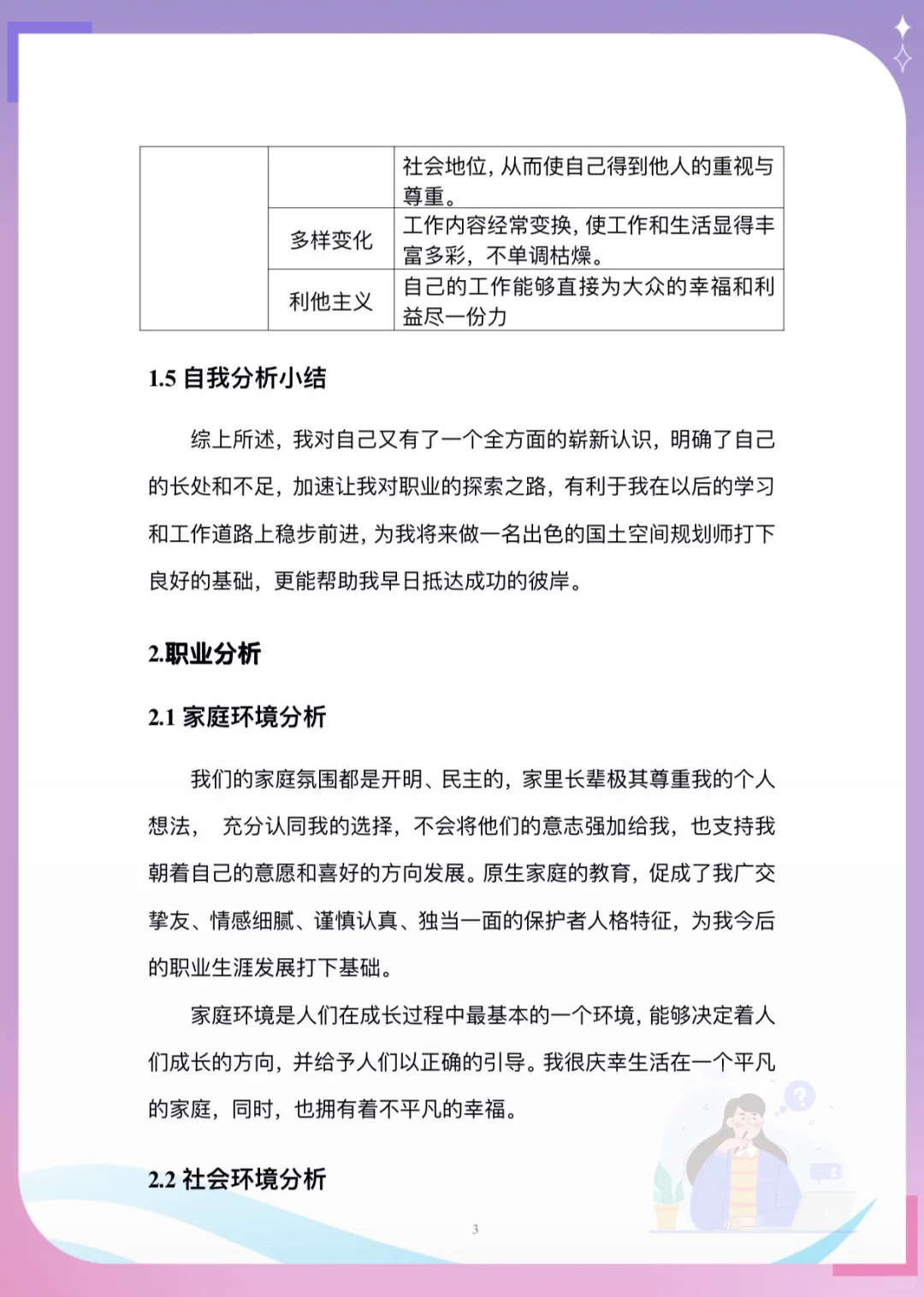 职业规划书成长赛道,不会写?直接抄!?✨