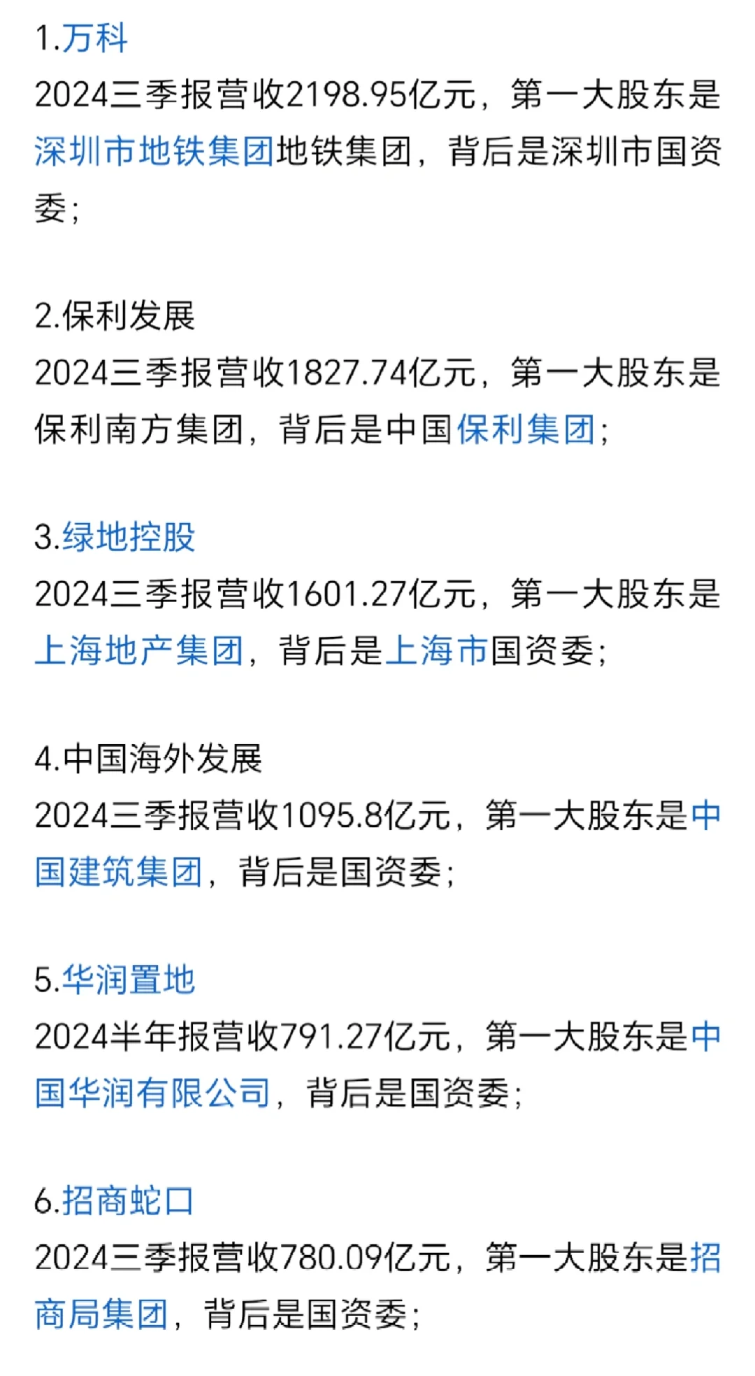 国资背景房企有多强？