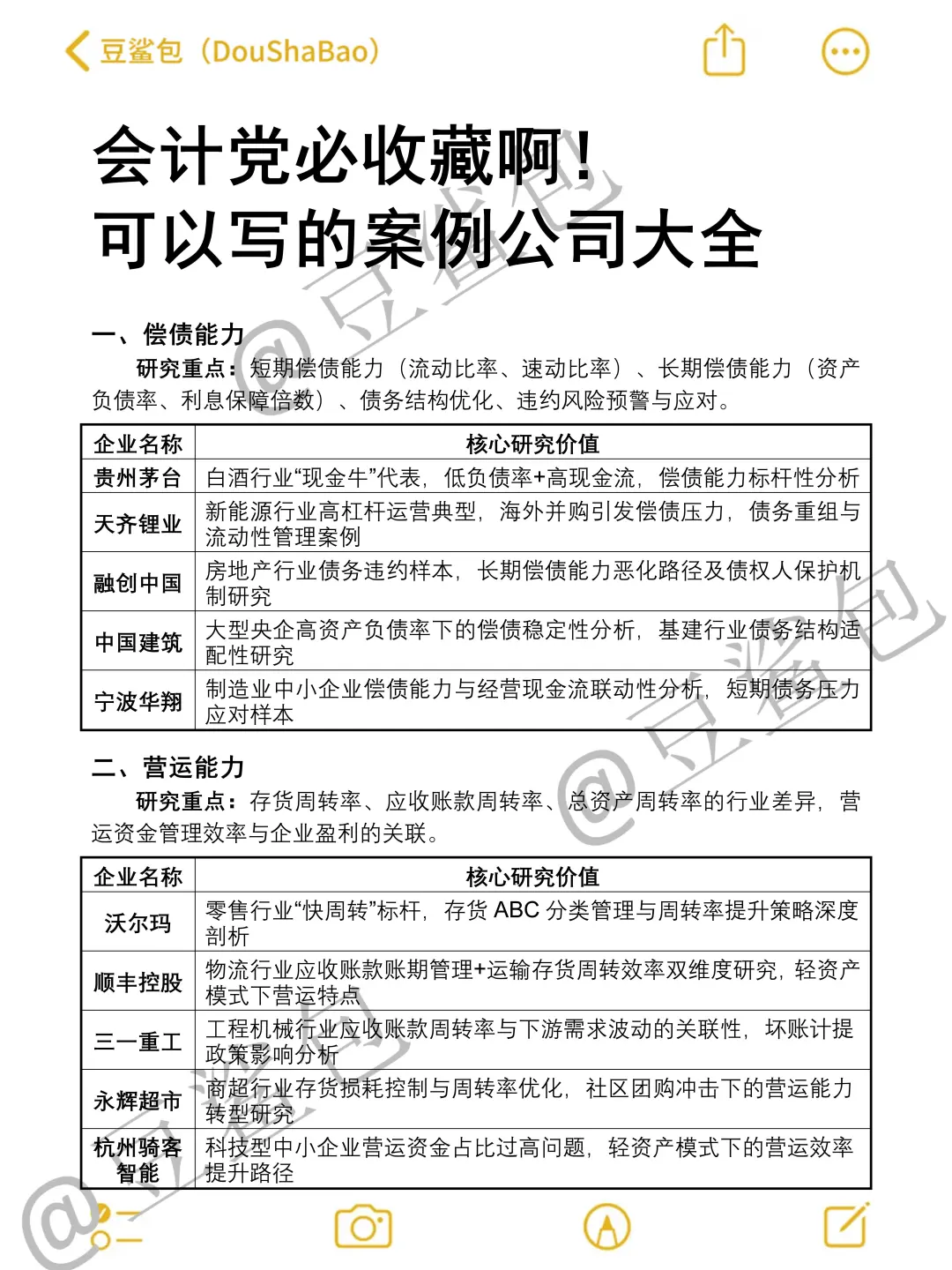 会计党必收藏的！案例公司啊啊??