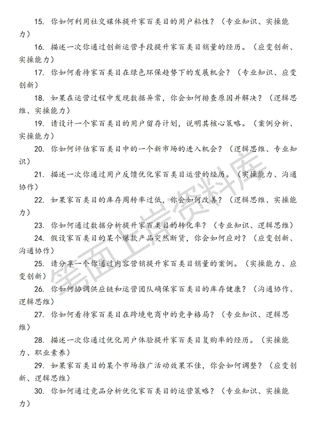 阿里国际家百行业运营