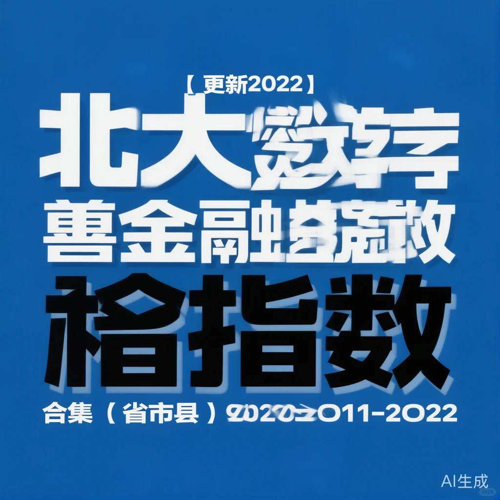 北大数字普惠金融攻略·2011-2022省县索引