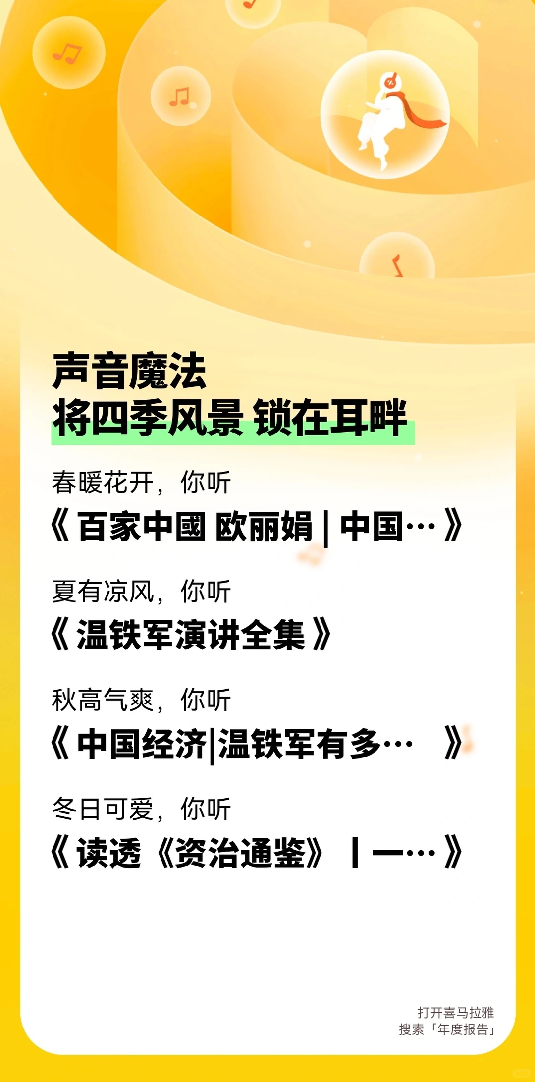 各大平台年度报告出来啦！