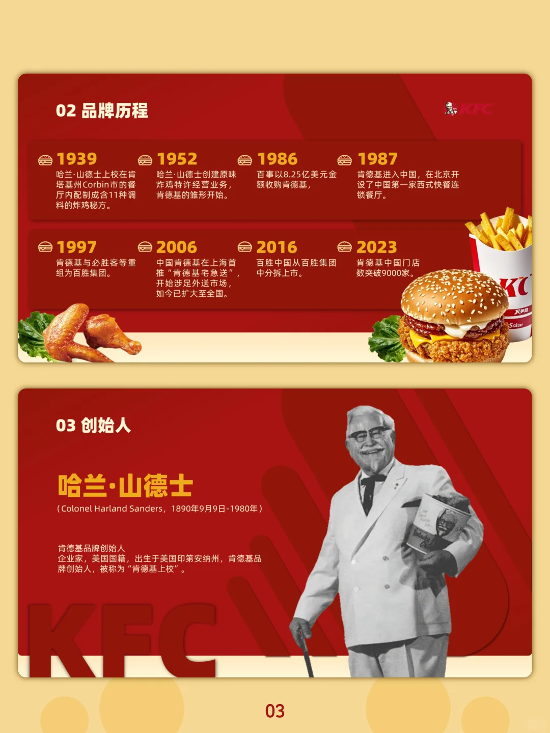 肯德基品牌分析PPT