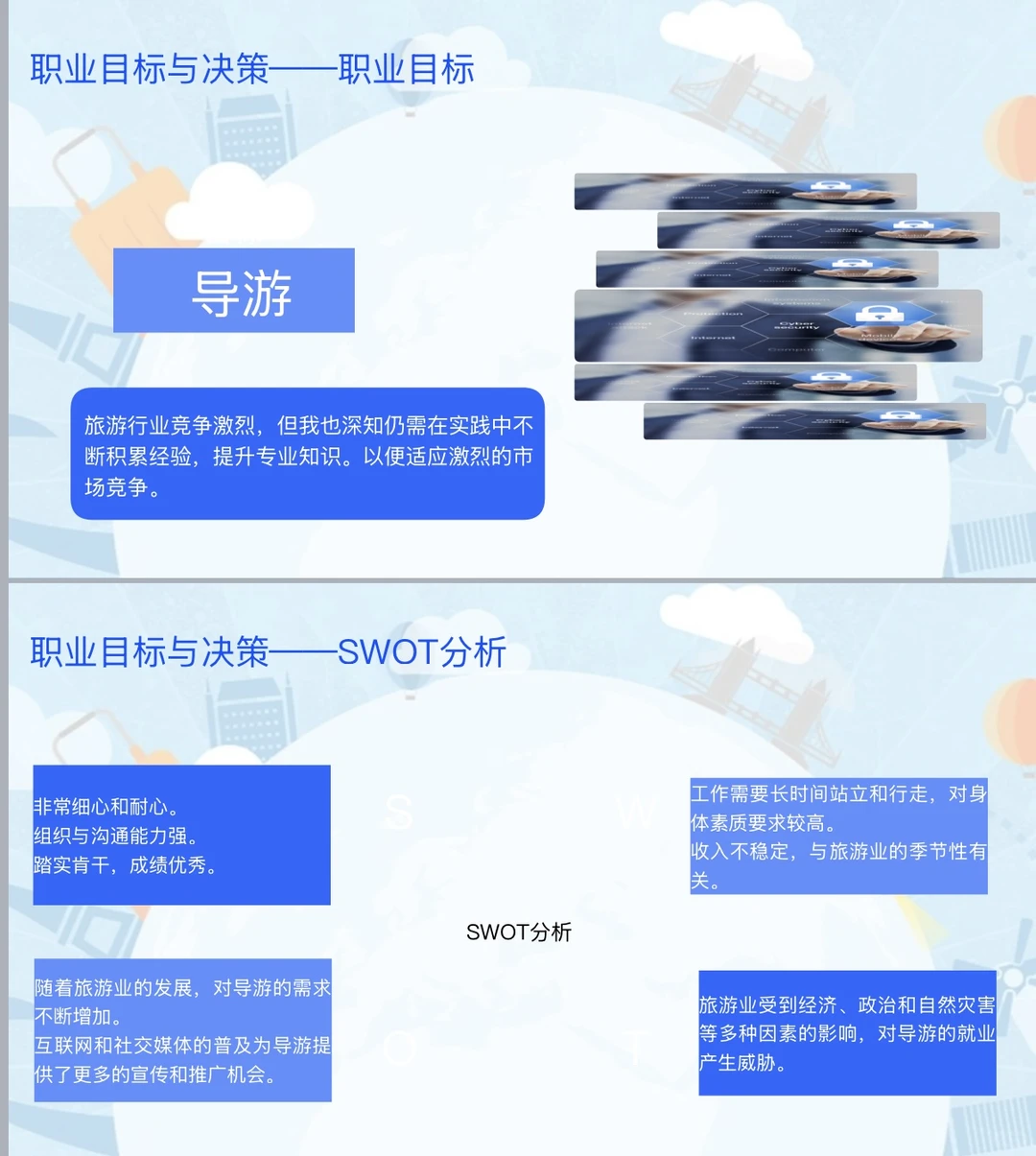 旅游管理生涯发展报告