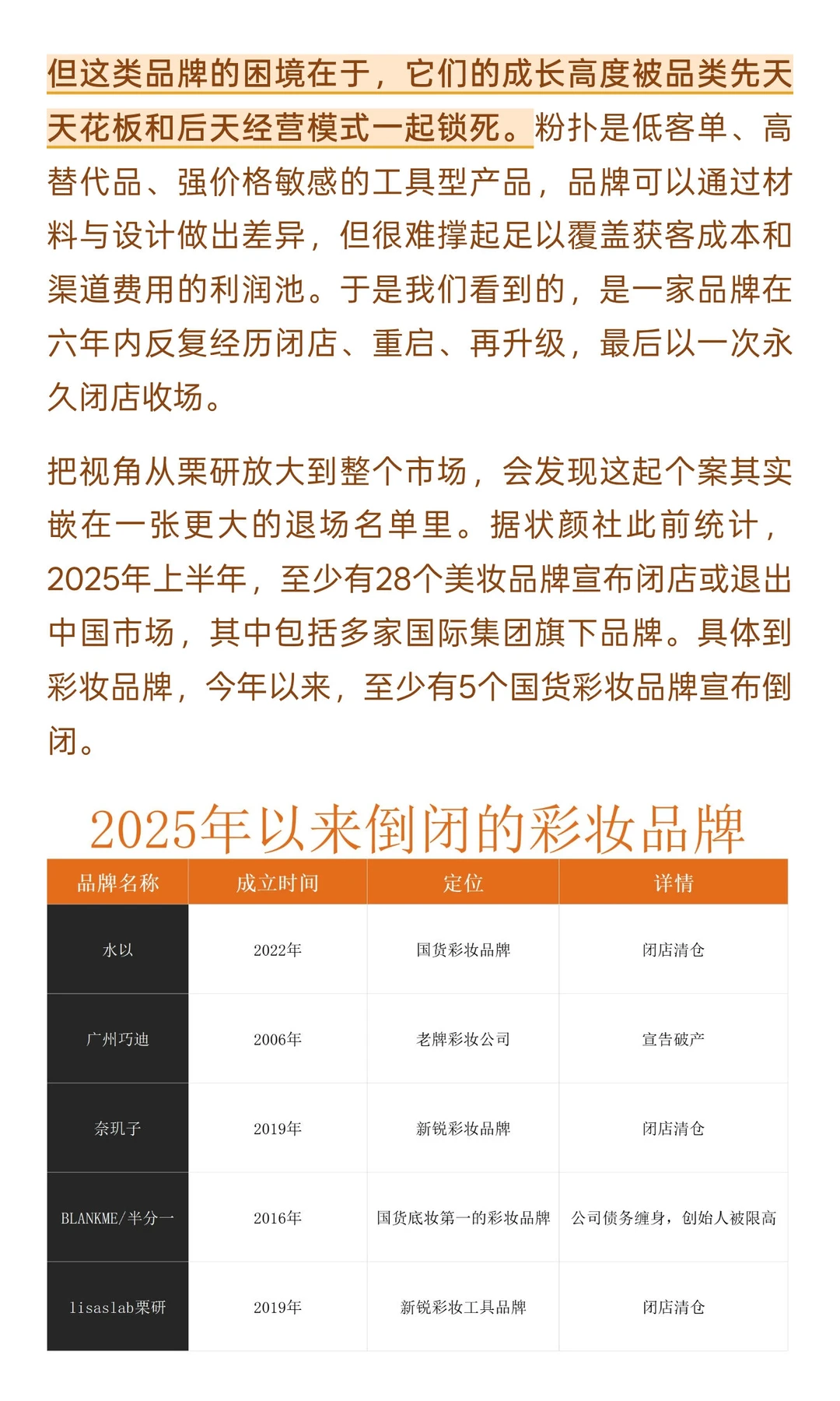 为何彩妆新锐品牌生存这么难
