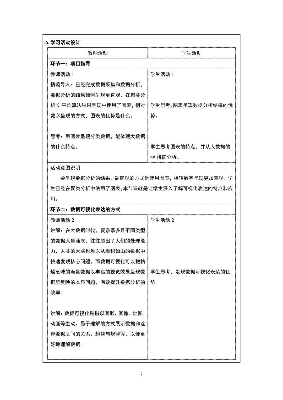 《数据的可视化表达》信息技术教学设计