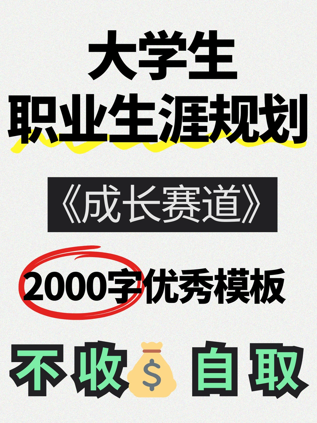 全国大学生职业生涯规划大赛-两大赛道模板