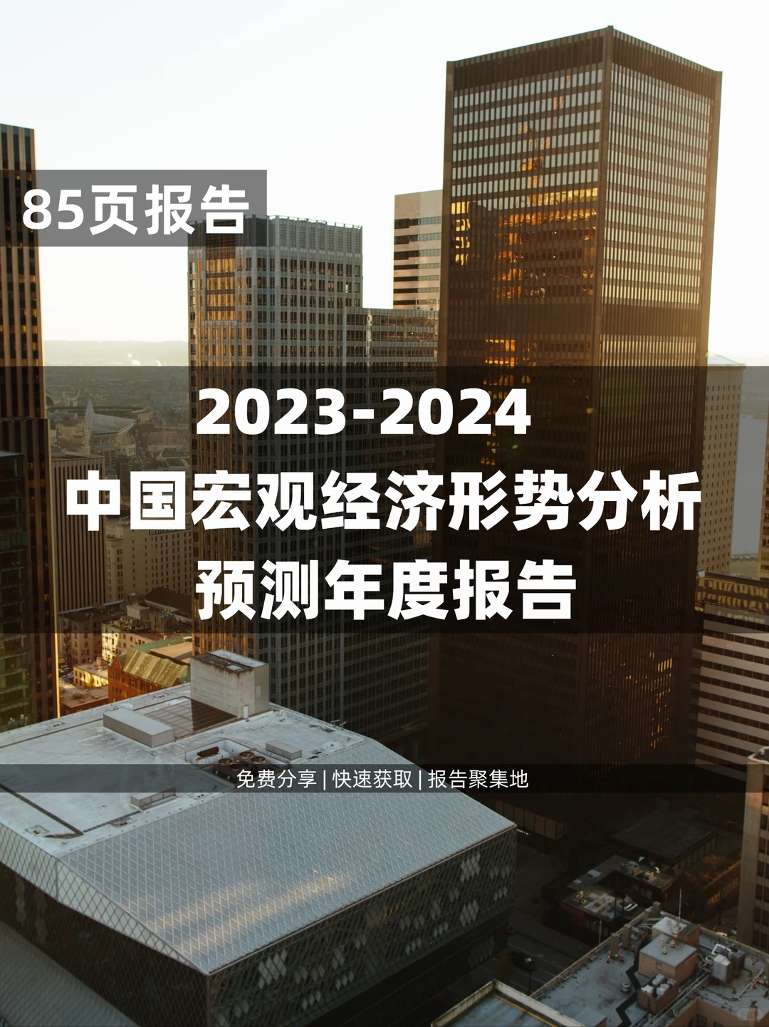 85页 | 2023-2024中国宏观经济形势分析