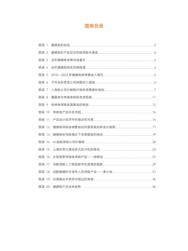 2024年健康险行业报告