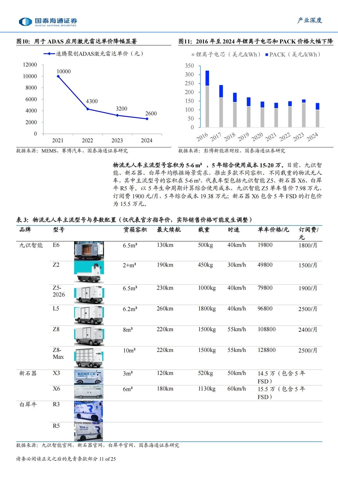 ?2025具身智能产业研究|物流无人车