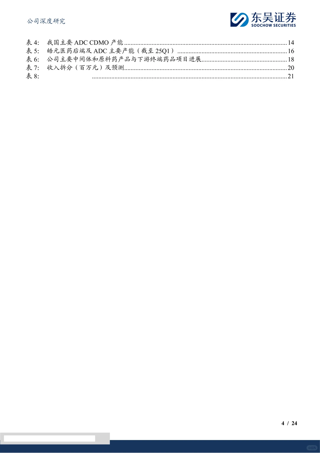皓元医药:一站式ADC CDMO服务企业研究报告