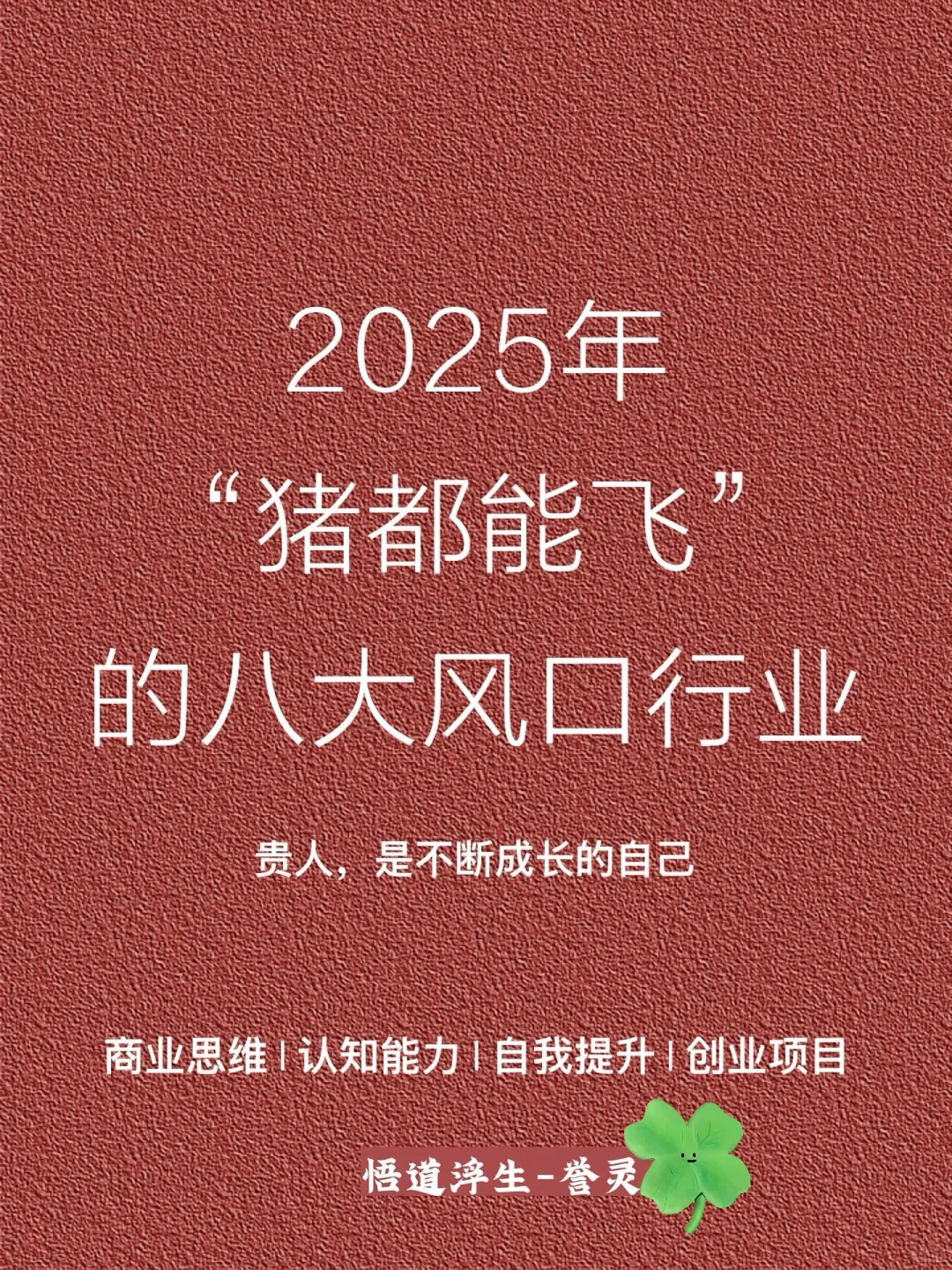 《?2025，啥都能飞的八大风口行业?》