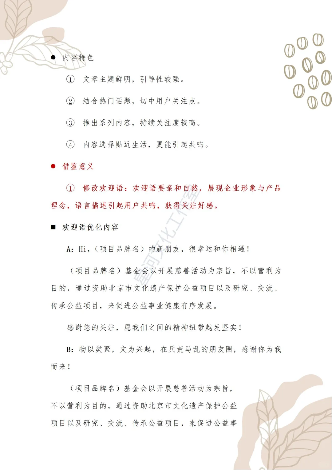做项目自媒体运营方案啦！