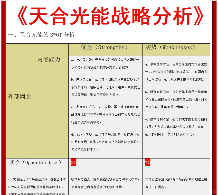 战略分析报告