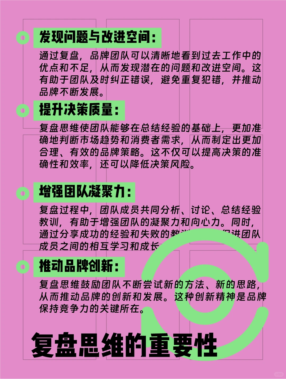 能让你有所收获的思维逻辑|复盘思维
