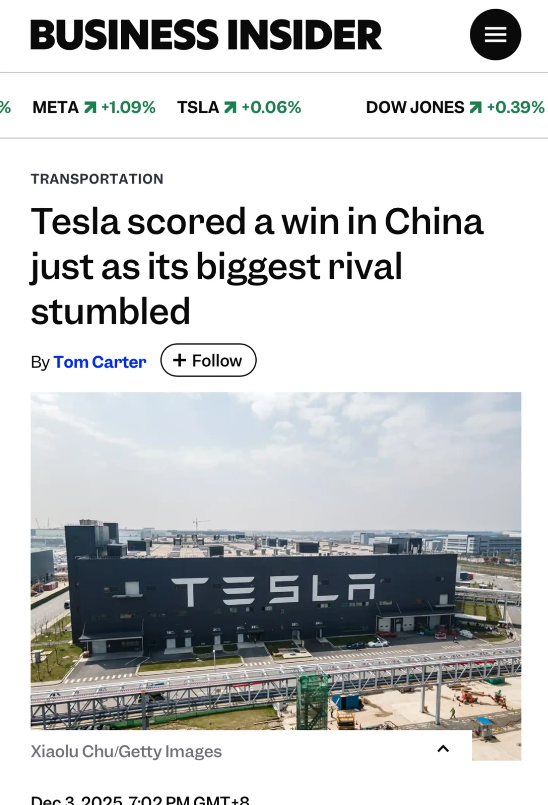 特斯拉赢了？