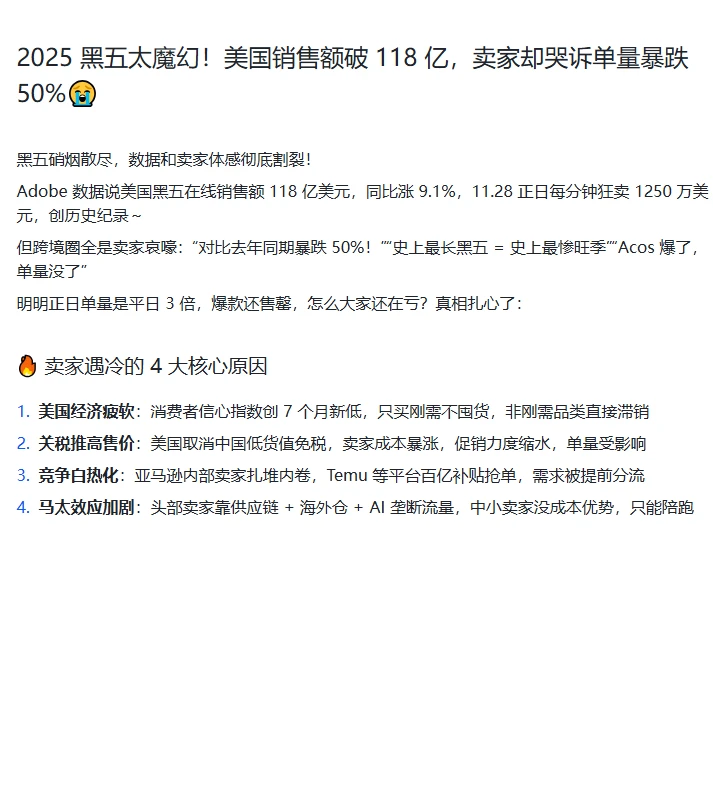 2025 黑五太魔幻！