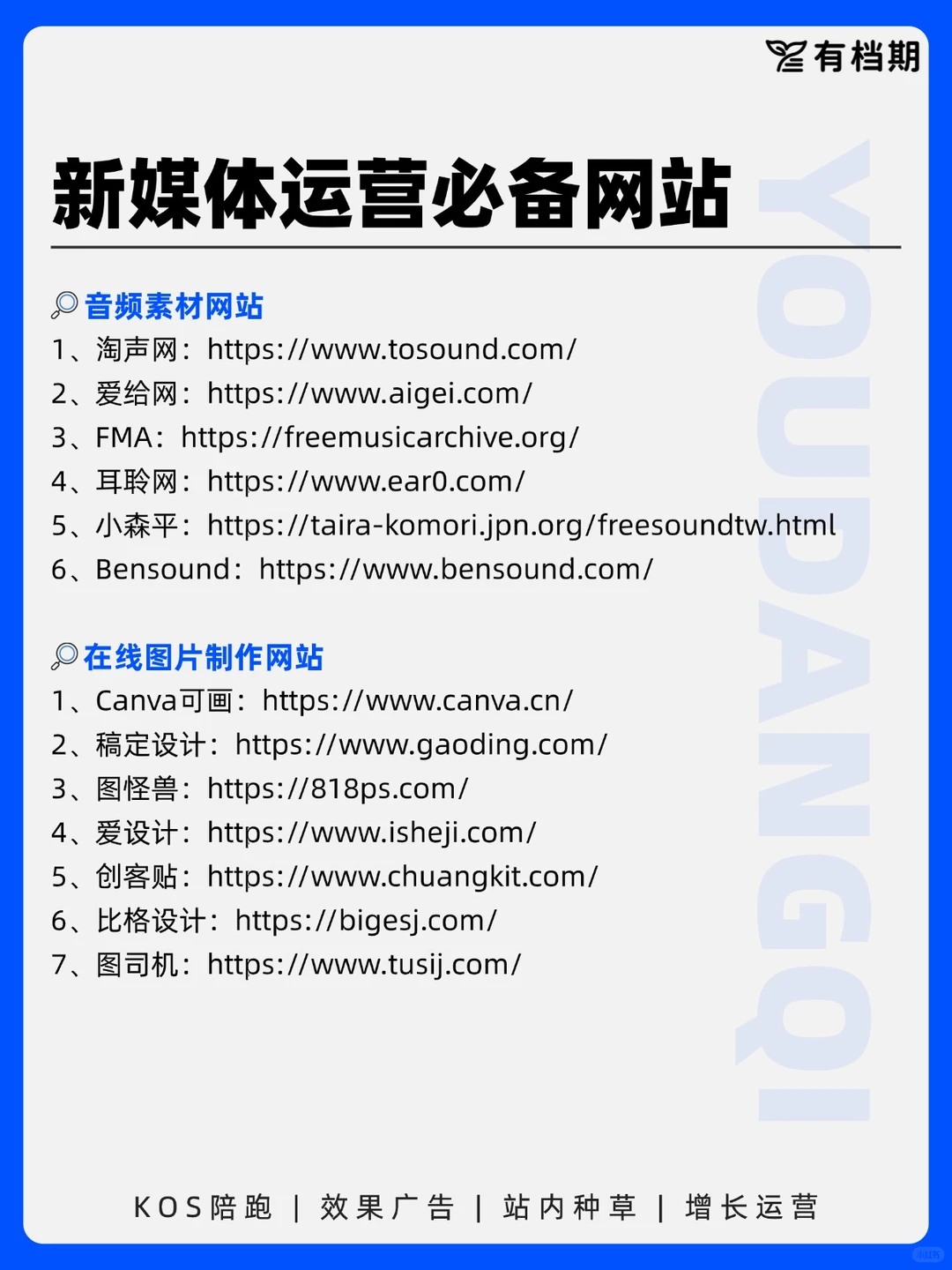 超全！！新媒体运营人必备网站?