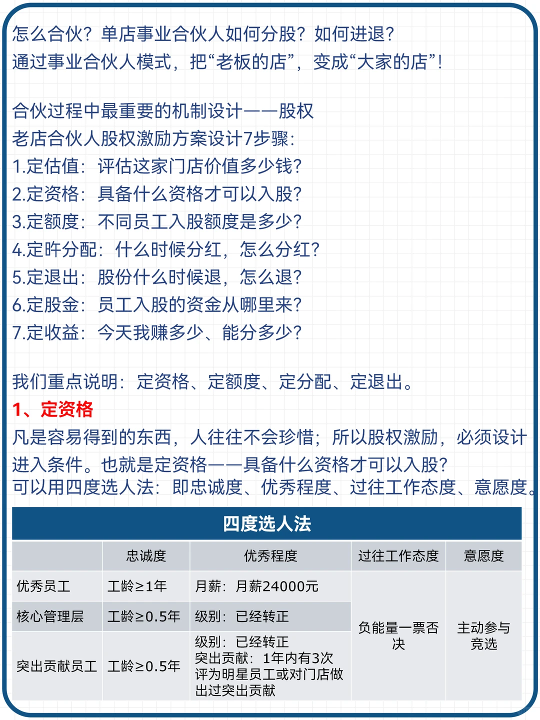 连锁企业合伙人模式，加速连锁门店裂变