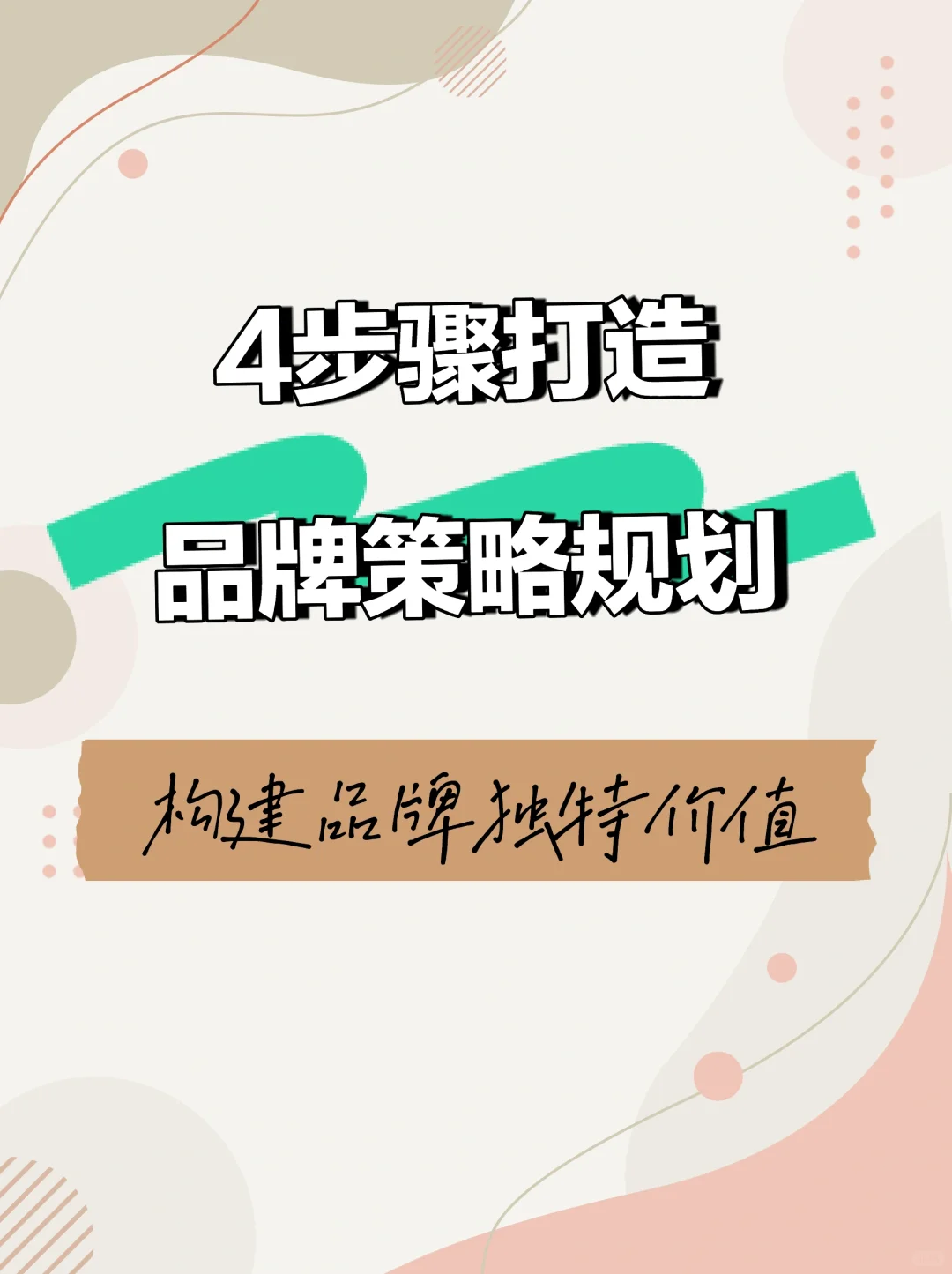 4步骤打造品牌策略规划，构建品牌独特价值