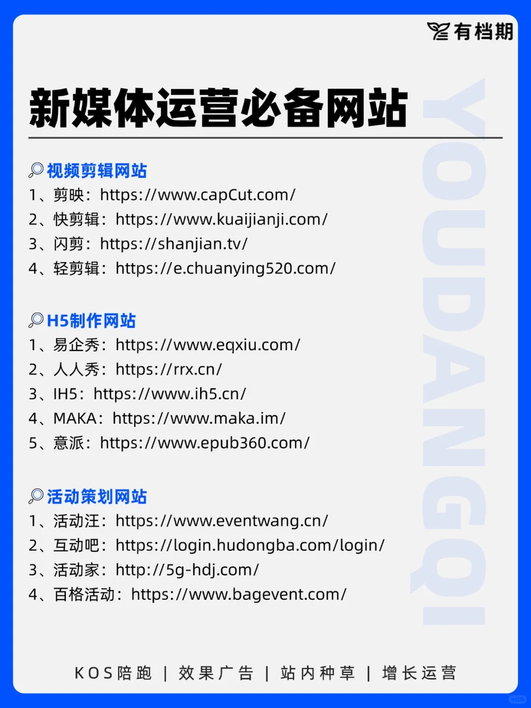 超全！！新媒体运营人必备网站?