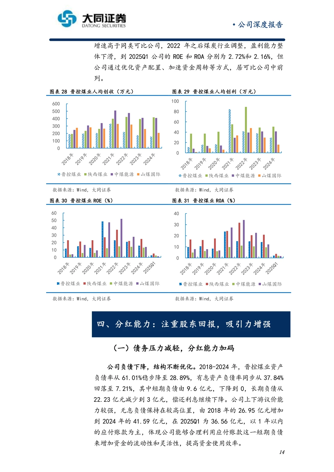 晋控煤业公司研究报告-聚焦主业注重回报